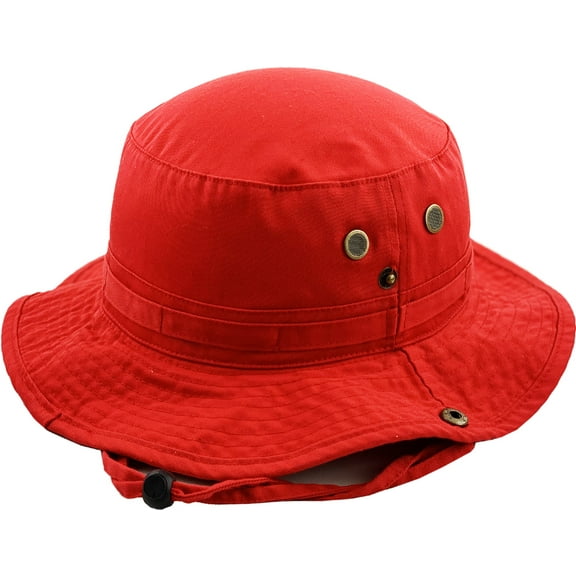 Boonie Bucket Hat Boonie Basic Hunting Fishing Outdoor Summer Cap Unisex Cotton 2 Sizes