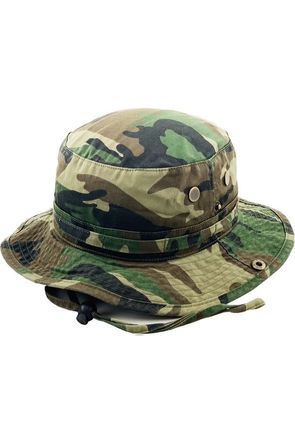 Boonie Bucket Hat Boonie Basic Hunting Fishing Outdoor Summer Cap Unisex Cotton 2 Sizes