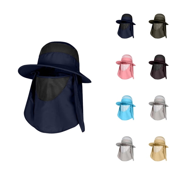 Boonie Bucket Hat for Women - Military Style Sun Hat with Neck Cover Men And Womens Summer Sun Hat Wide Brim Outdoor Hat Foldable Ponytail Bucket Cap For Beach Fishing Hiking