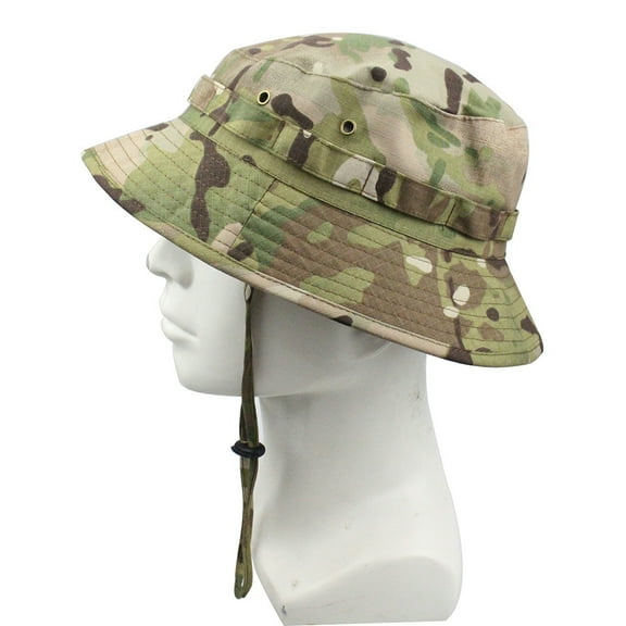 Boonie Hat - Military Tactical Brim Hat, Sun Cap for Men Hunting Fishing Outdoor Camping Tactical Airsoft Sniper Bucket Boonie Hats Army Military Accessories Summer Caps for Men