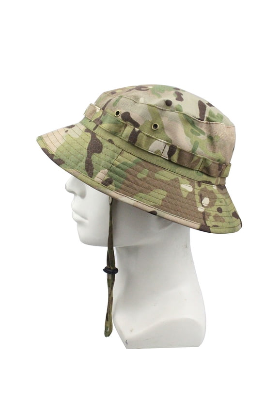 Boonie Hat - Military Tactical Brim Hat, Sun Cap for Men Hunting Fishing Outdoor Camping Tactical Airsoft Sniper Bucket Boonie Hats Army Military Accessories Summer Caps for Men