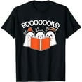 thumbnail image 1 of Boooks Lazy DIY Halloween Teacher Shirt Funny Ghost Reading T-Shirt, 1 of 5