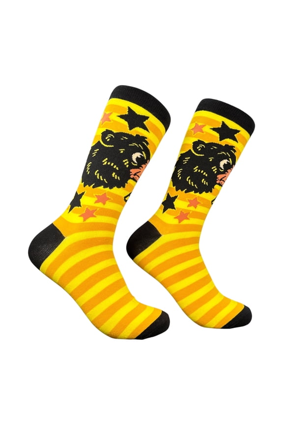 Boop Bear Socks Funny Sarcastic Animal Graphic Novelty Footwear For Men