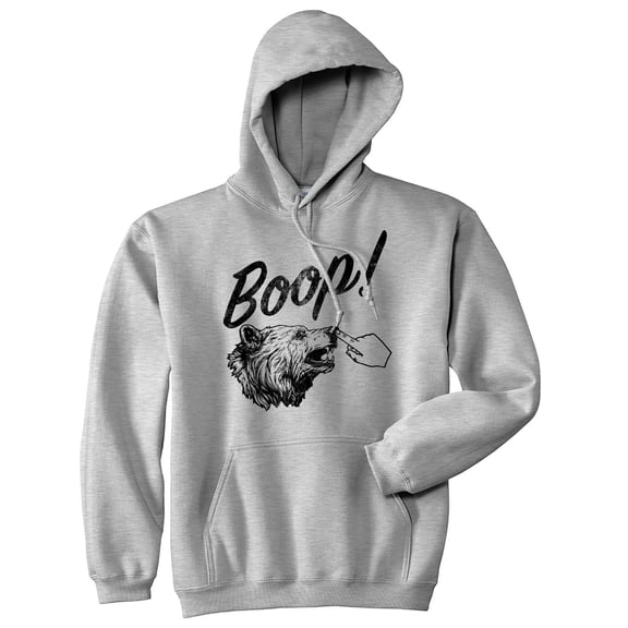 Boop Bear Unisex Hoodie Funny Sarcastic Bear Attack Hooded Sweatshirt