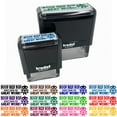 thumbnail image 1 of Boop Beep Bop Robot Speak For Great Work Teacher Student School Self-Inking Rubber Stamp Ink Stamper - Fuchsia Ink - Small 1-1/2 Inch, 1 of 7