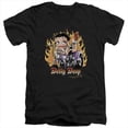 thumbnail image 1 of Betty Boop Cartoon Biker Flames Boop Adult V-Neck T-Shirt Tee, 1 of 1