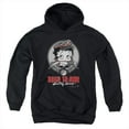 thumbnail image 1 of Boop-Born To Ride - Youth Pull-Over Hoodie- Black - Medium, 1 of 1