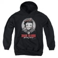 thumbnail image 1 of Boop-Born To Ride - Youth Pull-Over Hoodie- Black - Small, 1 of 1