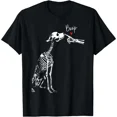Boop Funny Dog Skeleton Boop Halloween Night Dog Graphic T-Shirt ...