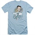 thumbnail image 1 of Boop-I Believe In Angels - Short Sleeve Adult 30-1 Tee, Light Blue - Large, 1 of 1