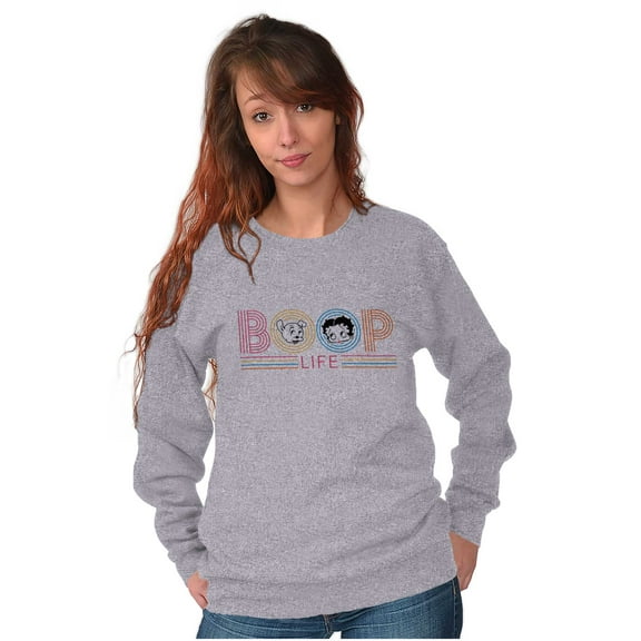 Boop Life Cute Betty Pudgy Adorable Women Plus Size Sweatshirt Brisco Brands 4X