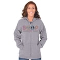 thumbnail image 1 of Boop Life Cute Betty Pudgy Adorable Women Plus Size Zipper Hoodie Brisco Brands 5X, 1 of 2