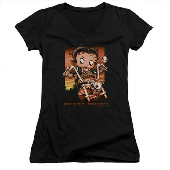 Boop-Sunset Rider - Junior Tee, Black - Extra Large