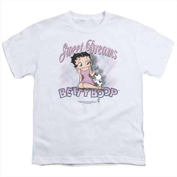 Boop Sweet Dreams - Short Sleeve Youth 18-1 Tee - White - Large