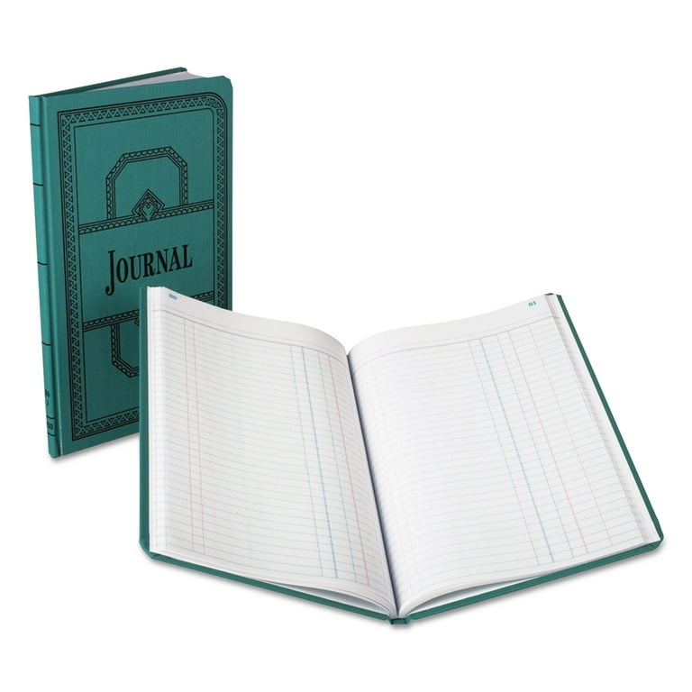 Account Record Book, Record-Style Rule, Blue Cover, 11.75 x 7.25 Sheets, 150 Sheets/Book