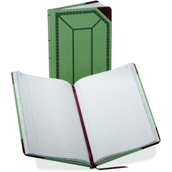 Boorum & Pease, BOR6718500R, Boorum 67-1/8 Series Record-Ruled Account Books, 1 Each, Green