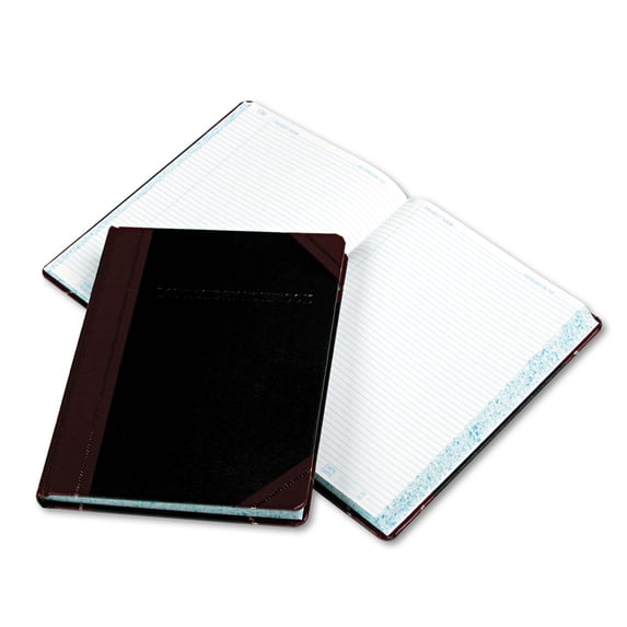 Laboratory Notebook, Data/lab-record Format, Black/red Cover, 10.38 X 8.13, 300 Sheets