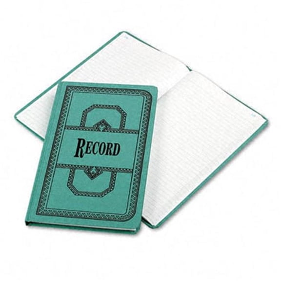 Boorum & Pease  Record/Account Book- Record Rule- Blue- 300 Pages- 12 1/8 x 7 5/8