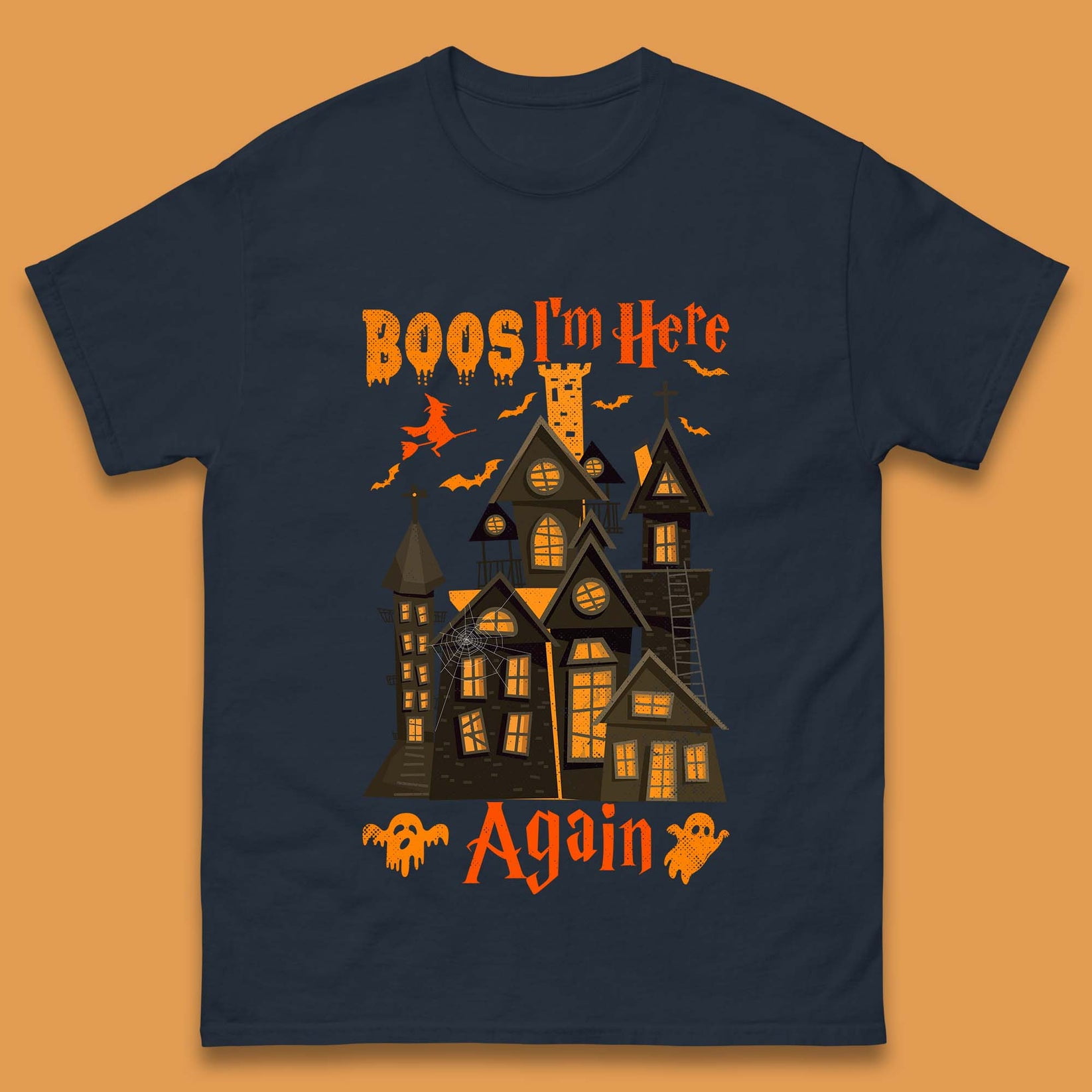 Boos I'm Here Again Halloween Haunted House Horror Scary Spooky Season ...