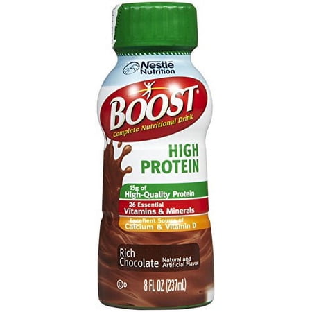 Boost Complete High Protein Nutritional Drink, Rich Chocolate (Pack of 12)