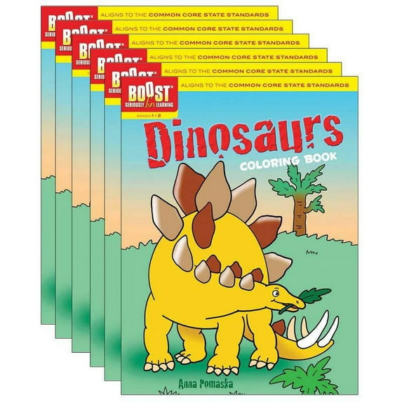 Boost Dinosaurs Coloring Book Pack of 6 (DP-494152-6)