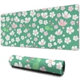 thumbnail image 1 of Boost Your Gaming with Extended Desk Mat Daisy Flower Vintage Mouse Pad - 31.5x11.8 inch, Non-Slip Rubber Base, Stitched Edges for Consistent Control and Performance, 1 of 7