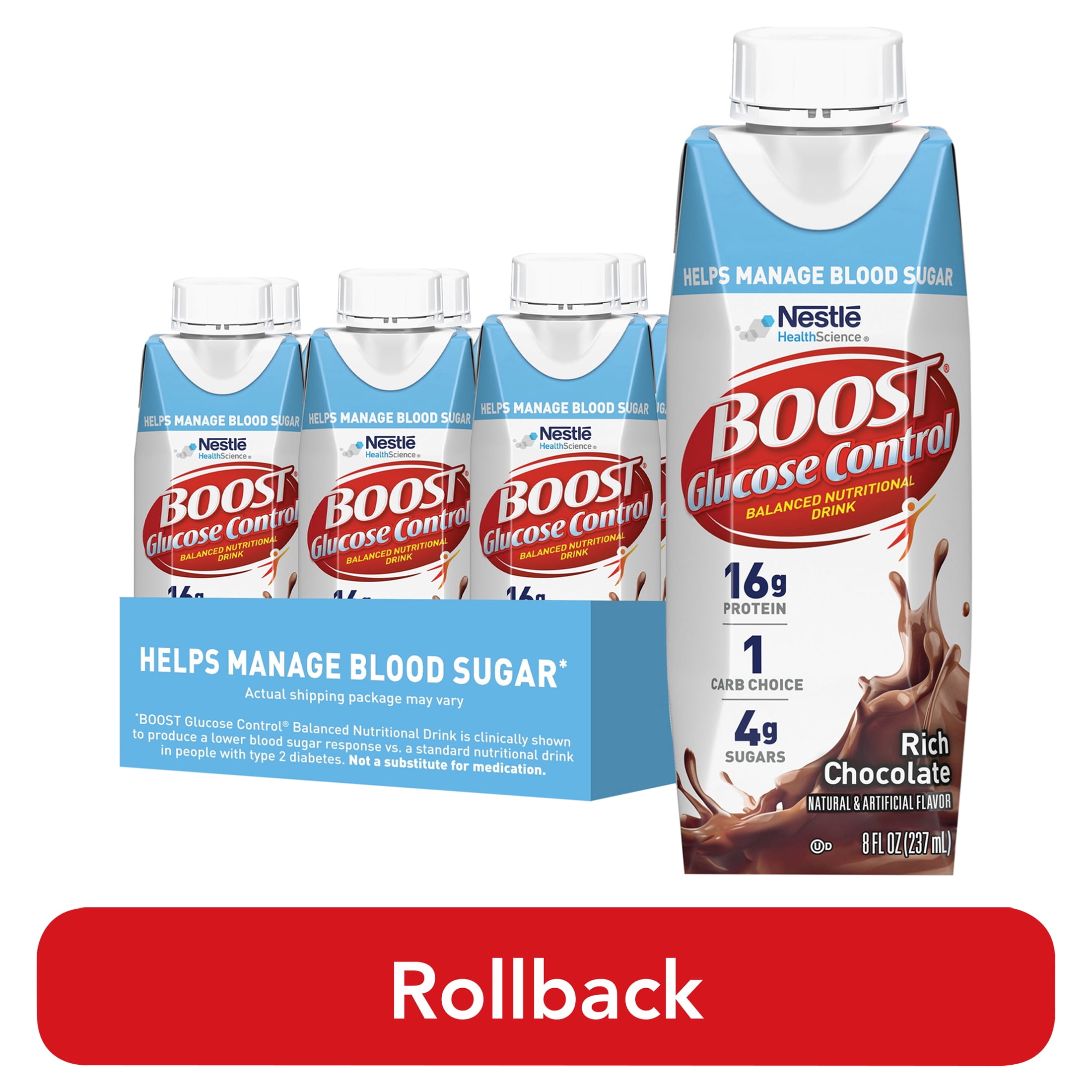 How Many Boost Glucose Control Can I Drink A Day BOOST Glucose Control Nutritional Drink, Rich Chocolate, 16 g Protein