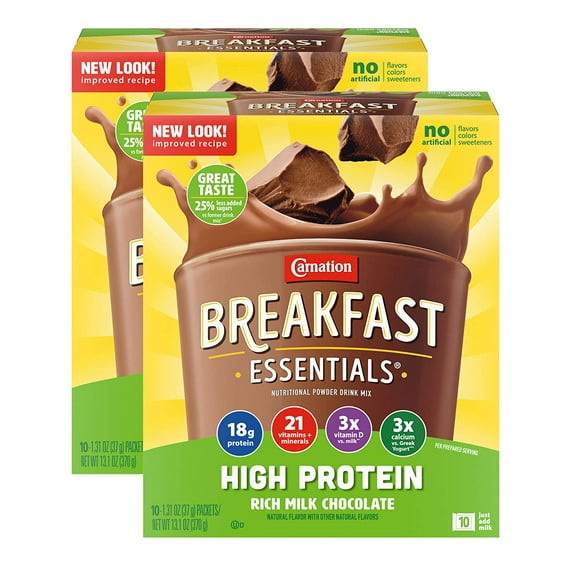 Boost High Protein Drink Mix, Rich Milk Chocolate, 10 CT, 13.1 OZ (Pack of 2)