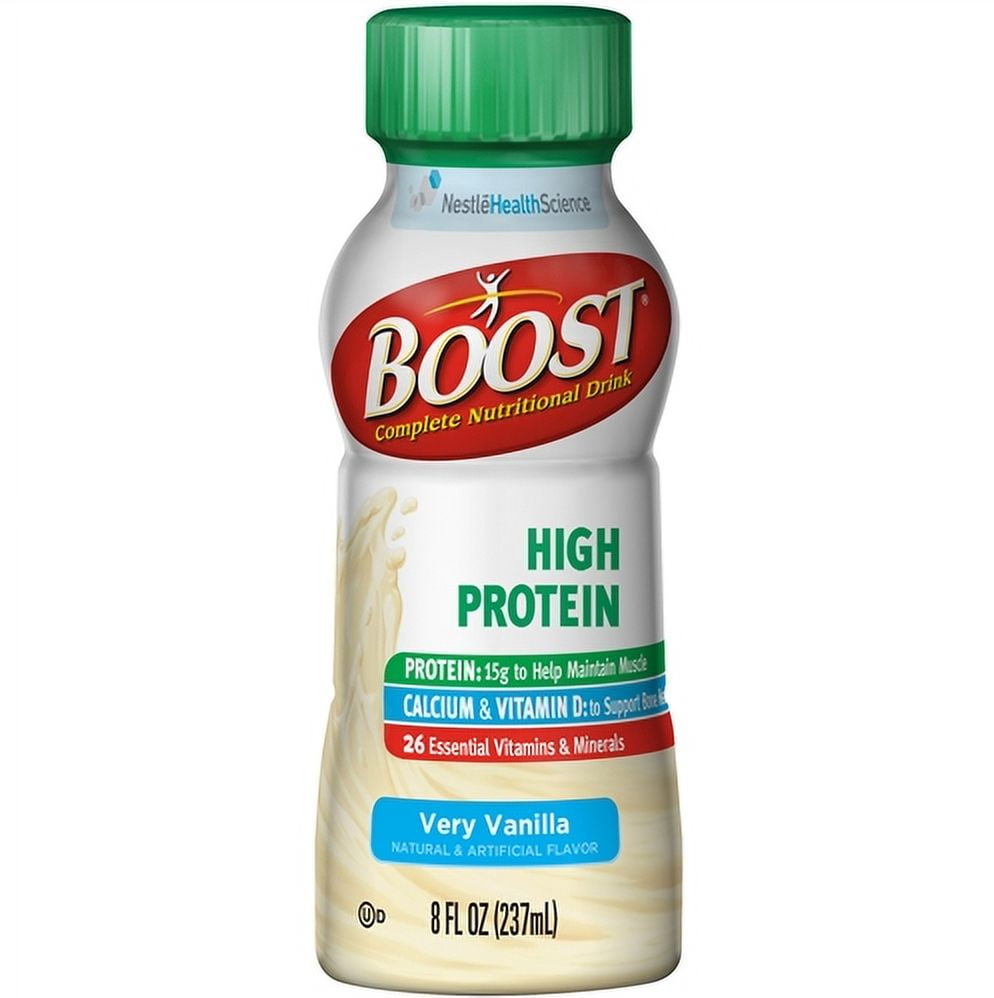 Boost High Protein Nutritional Drink 12187364 8 oz Case of 24, Very Vanilla