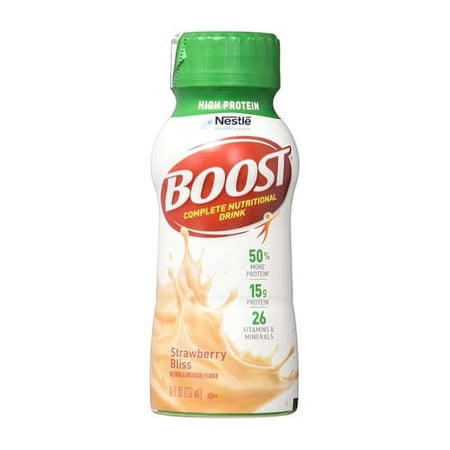 Boost High Protein Nutritional Energy Drink With Strawberry Flavor - 8 Oz / Can, 24 Cans
