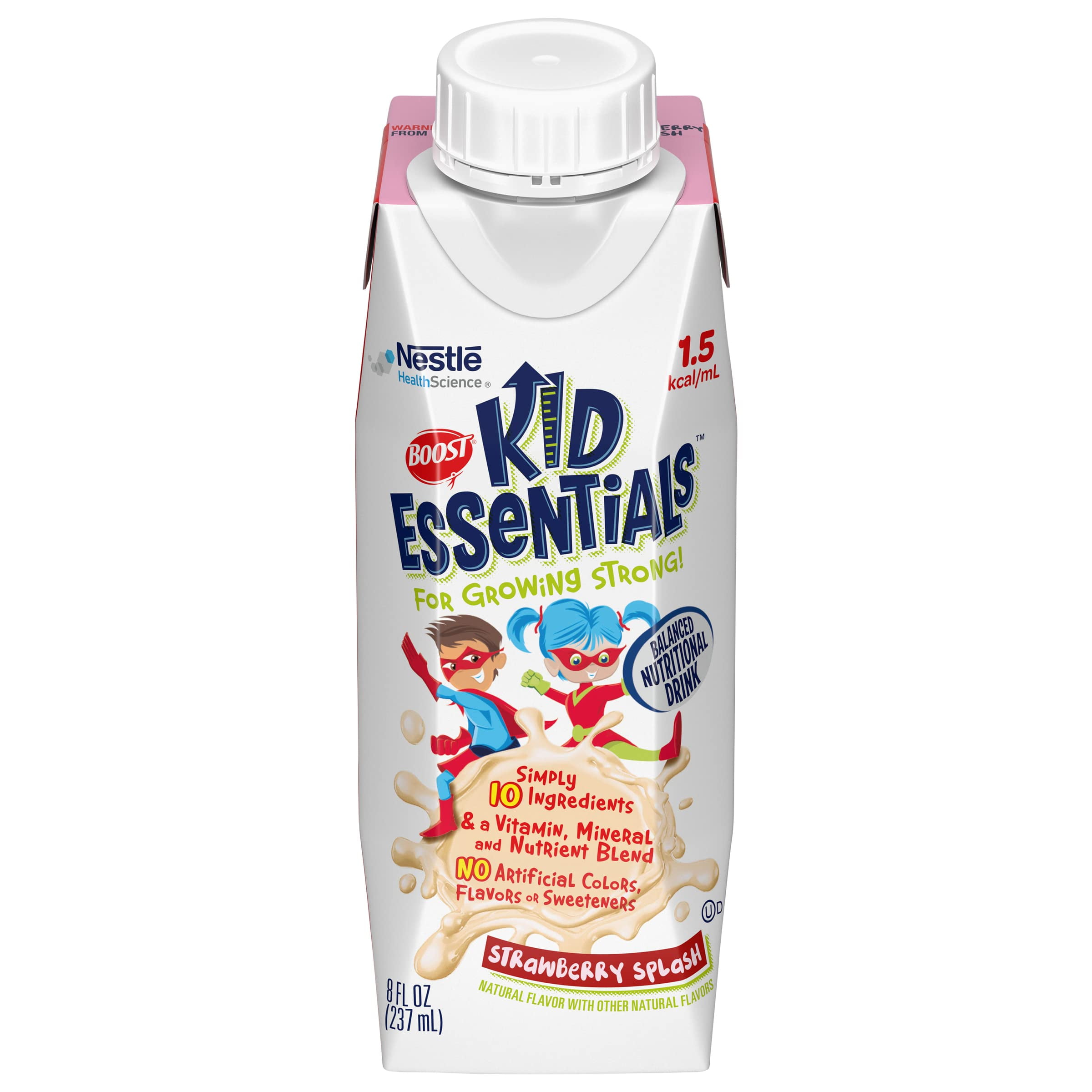 Boost kid essentials 1 5 pediatric oral supplement strawberry splash 8