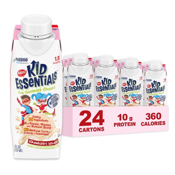 Boost Kid Essentials 1.5 Strawberry Splash, 8 Fl oz, 24ct