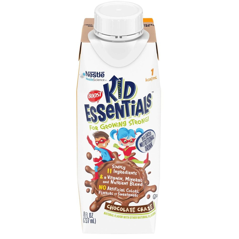 Boost kid essentials chocolate craze balanced nutritional drink for