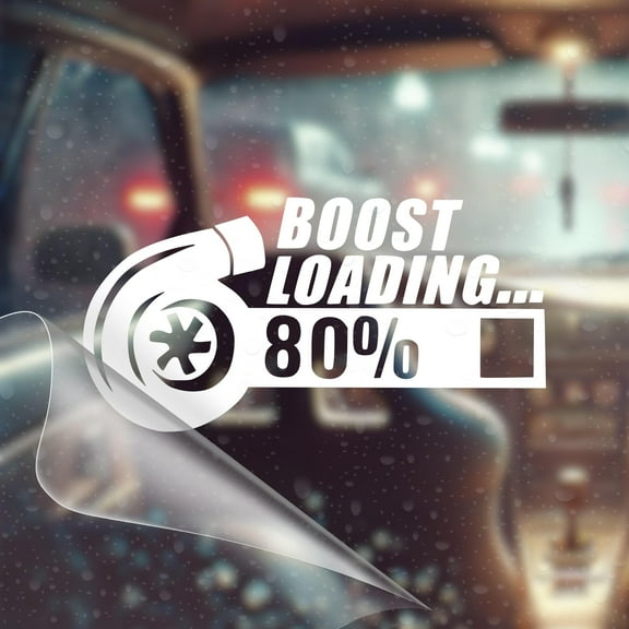 Boost Loading - JDM Car Vinyl Decal Bumper Sticker for Car, Wall, Window, Vehicle, Weather Resistant