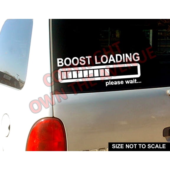 Boost Loading JDM Vinyl Sticker Decal 8" Inches Turbo Drift - Model: vc9839