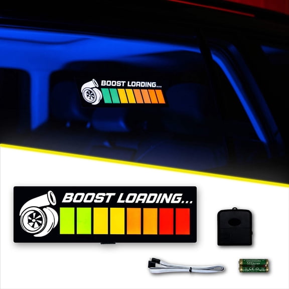 Alpena Sound Reactive LED Car Window Sticker/Ready to Glow Light-Up Decal, Music Sync Car Mod Accessory, Trendy Wireless Sticker for Custom Looks, Easy to Stick Remove