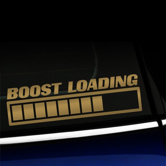 Boost Loading - Vinyl Decal - Choose Color - [GOLD]