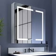 thumbnail image 1 of Heated Medicine Cabinet 30" W x 30" H LED Defogger Surface or Recessed | Boost-M1, 1 of 19
