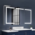 thumbnail image 1 of Boost-M2 60" W x 32" H LED Lighted Bathroom Medicine Cabinet with Mirror Recessed or Surface led Medicine Cabinet, 1 of 18