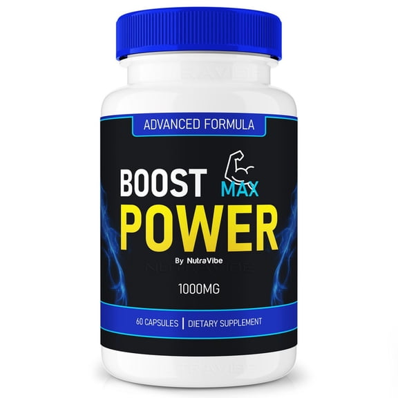 Boost Max Power Original BoostMax Power Capsules with a Natural Daily Blend for Wellness |Clean, Gentle, Easy-to-Swallow Pills (60 Capsules)