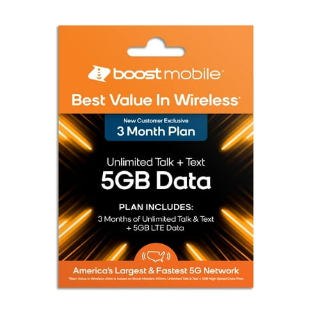 Boost Mobile 3 Mo/5GB SIM