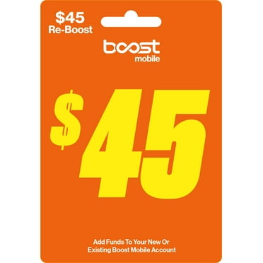 Boost Mobile $45 Direct Top Up