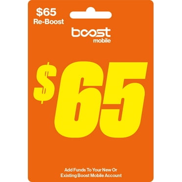 Boost Mobile $65 Direct Top Up