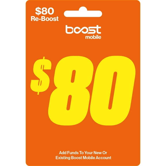 Boost Mobile $80 Direct Top Up
