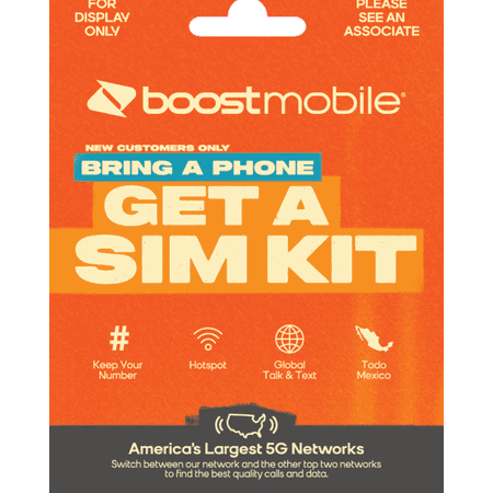 Boost Mobile - Starter SIM Card Kit - Orange