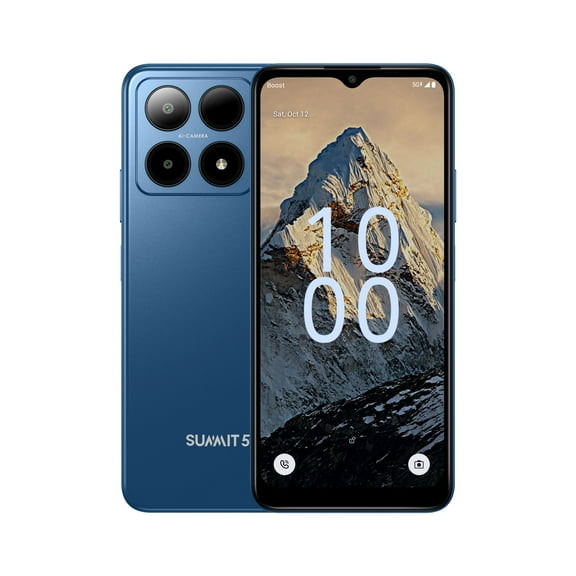 Boost Mobile Summit 5G, 64GB, Blue - Prepaid Smartphone