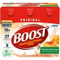 thumbnail image 1 of Boost Original Complete Nutritional Drink, Peaches & Creme, 8 oz, 6 CT (Pack of 1), 1 of 5