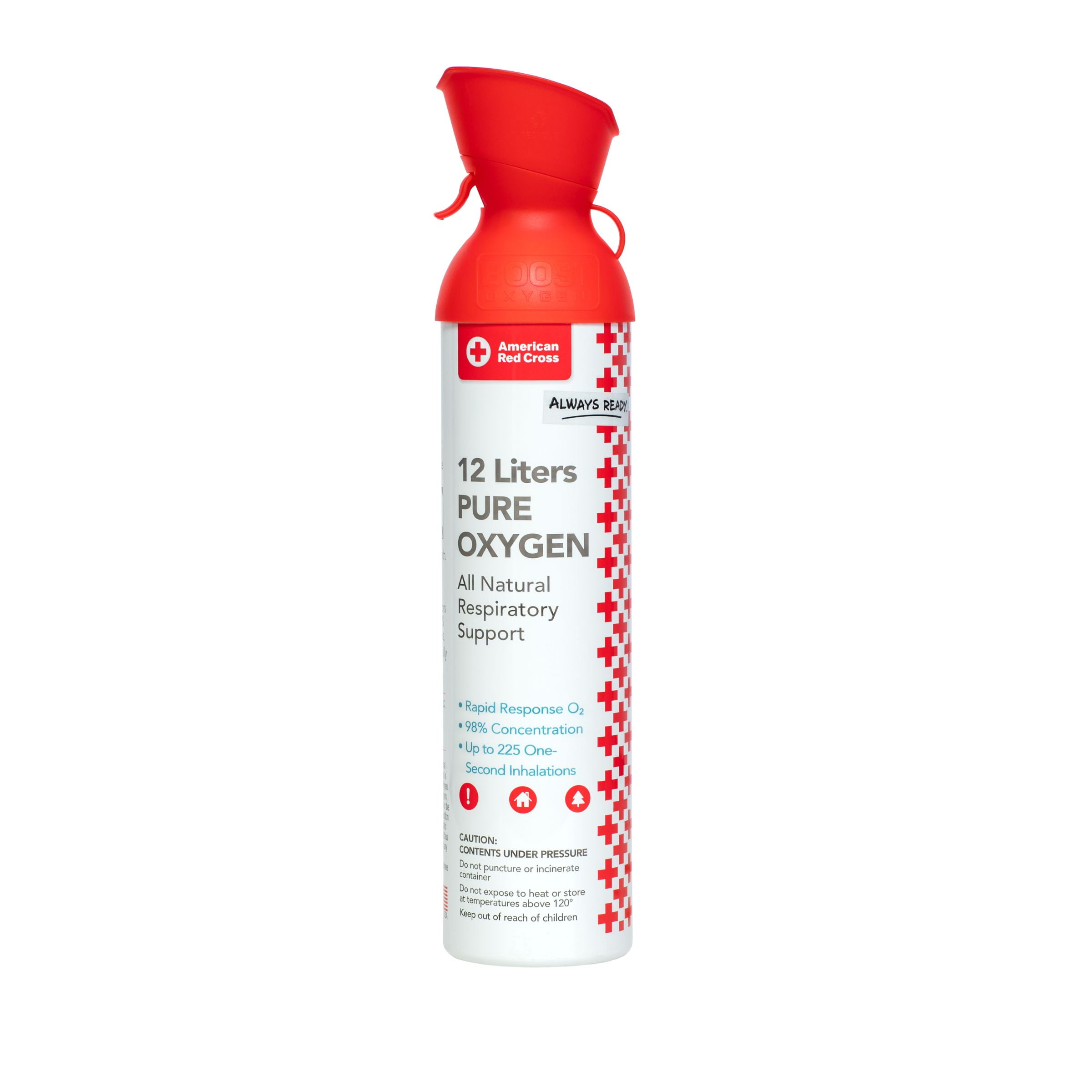 Boost Oxygen Rapid Response Portable Canned Oxygen, Natural, 12L