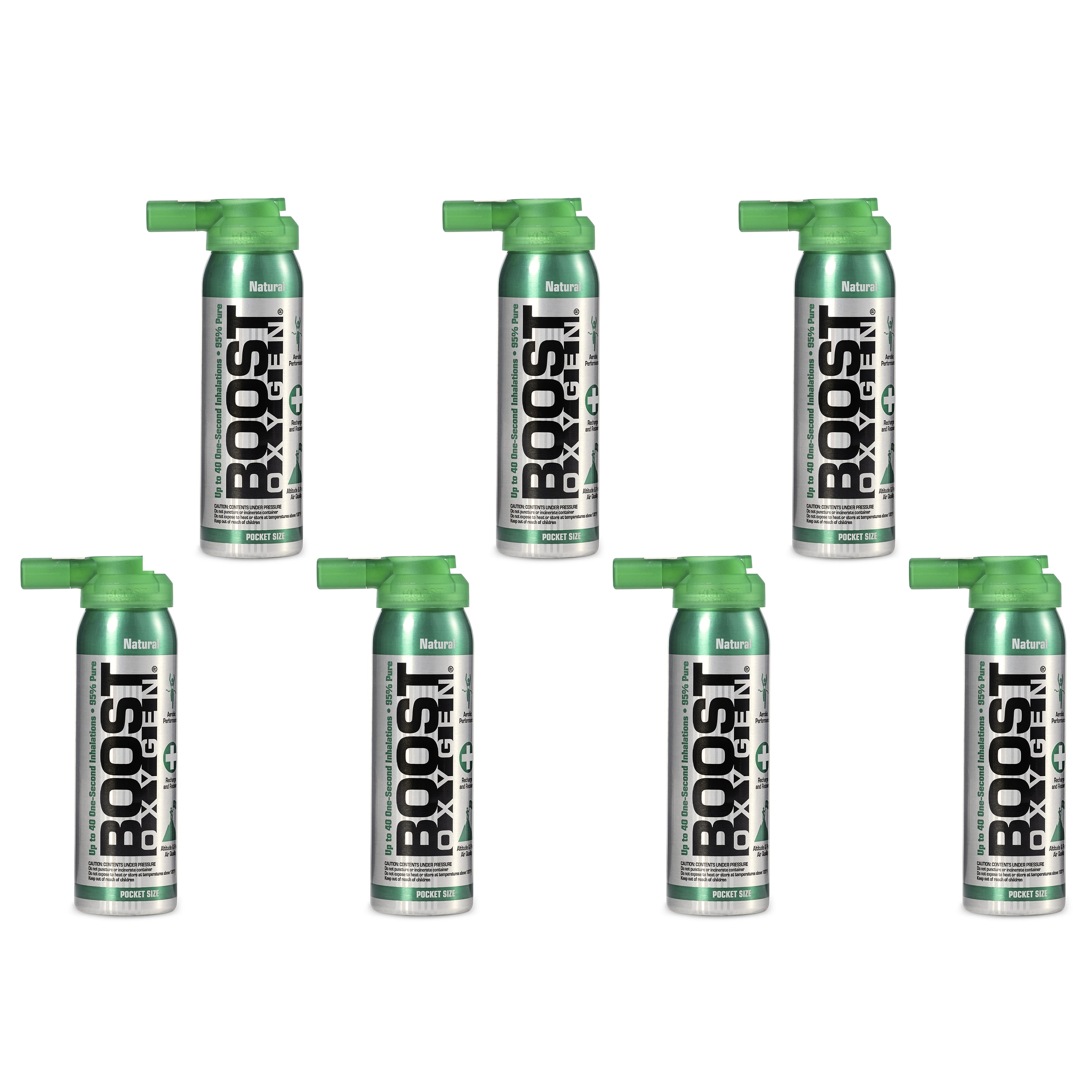 Boost Oxygen Canned 2Liter Natural Inhaler Canister Bottle, Flavorless
