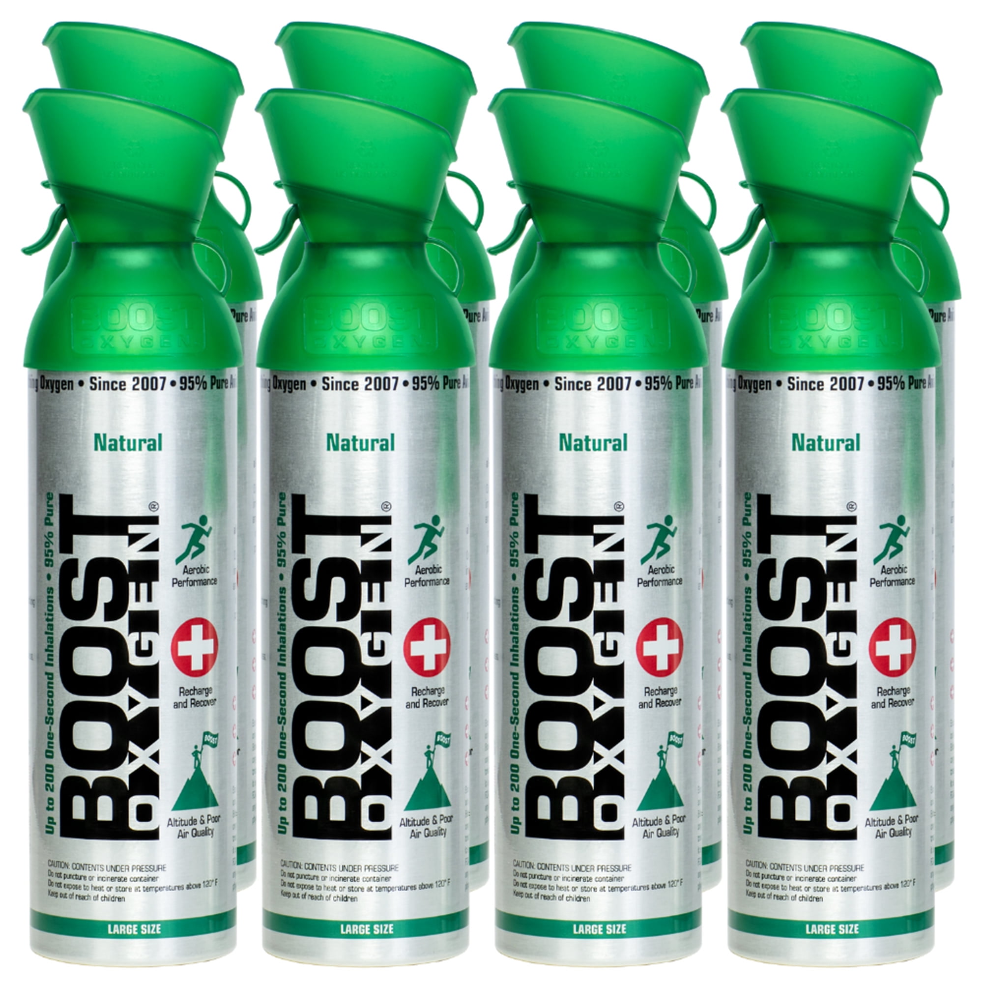 Boost Oxygen Natural Portable 10 L Pure Canned Oxygen, Flavorless (8